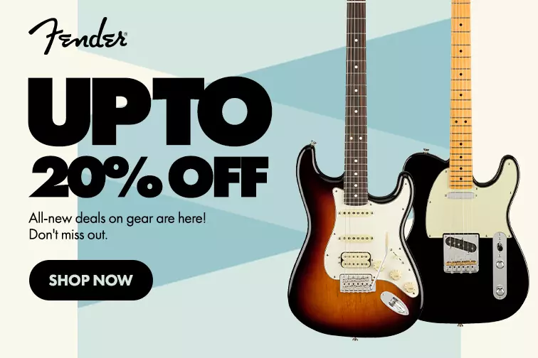 Get up to 20% Off Fender Gear!